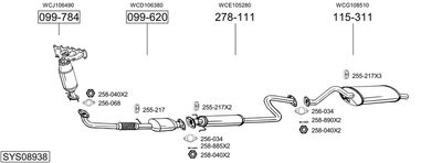 BOSAL SYS08938
