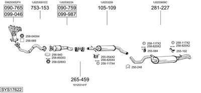 BOSAL SYS17622