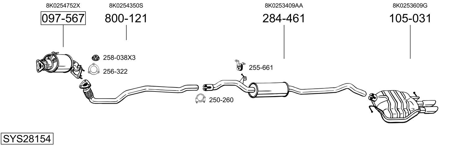 BOSAL SYS28154