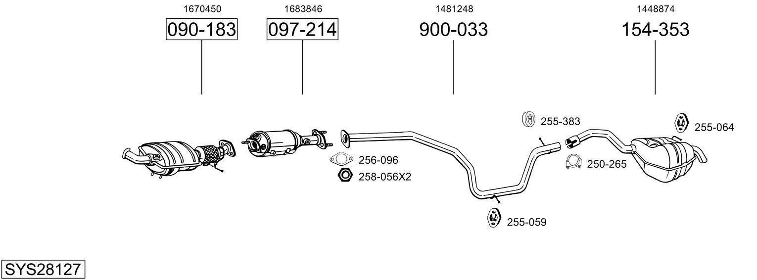BOSAL SYS28127