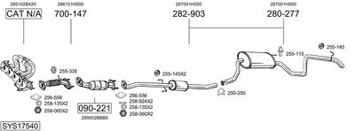 BOSAL SYS17540