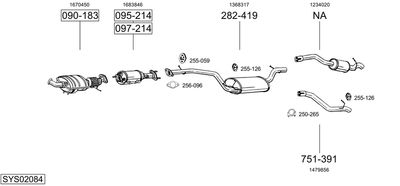 BOSAL SYS02084 BOSAL SYS02084