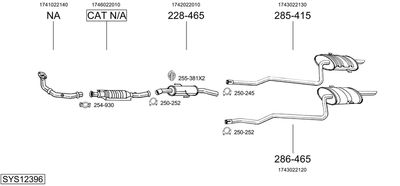 BOSAL SYS12396