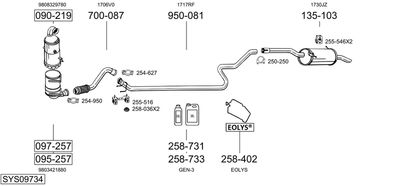 BOSAL SYS09734