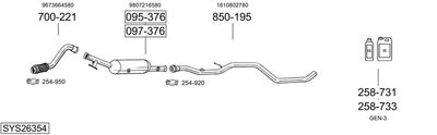 BOSAL SYS26354