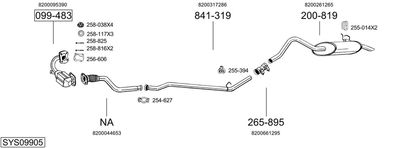 BOSAL SYS09905 BOSAL SYS09905