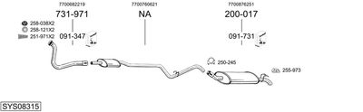BOSAL SYS08315