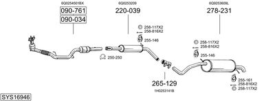 BOSAL SYS16946