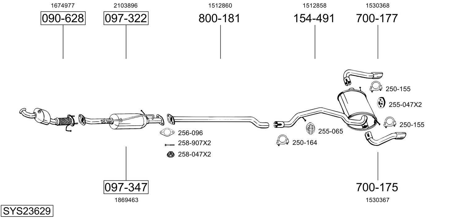BOSAL SYS23629