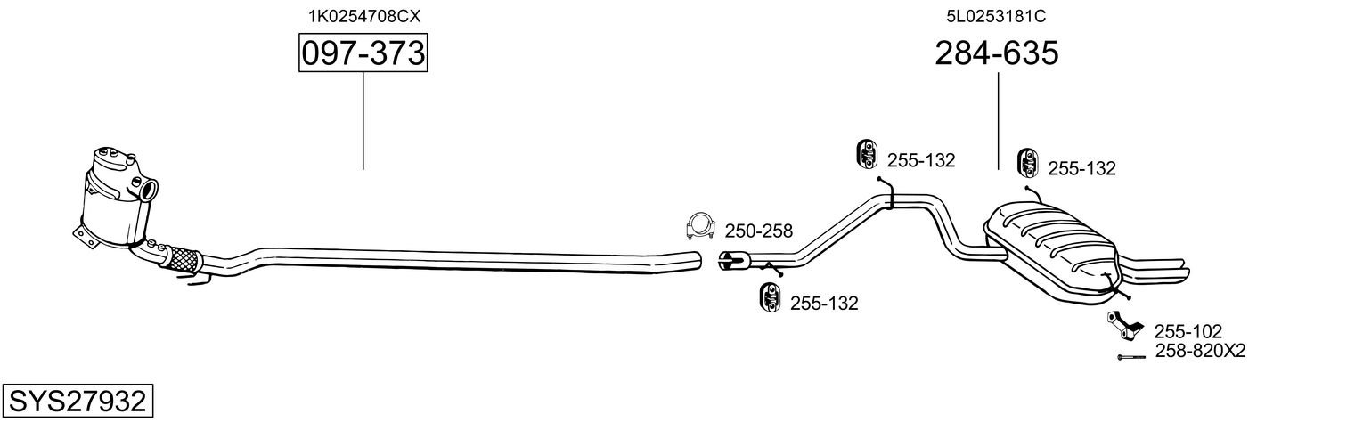 BOSAL SYS27932