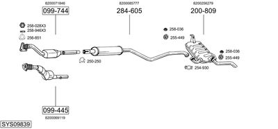 BOSAL SYS09839