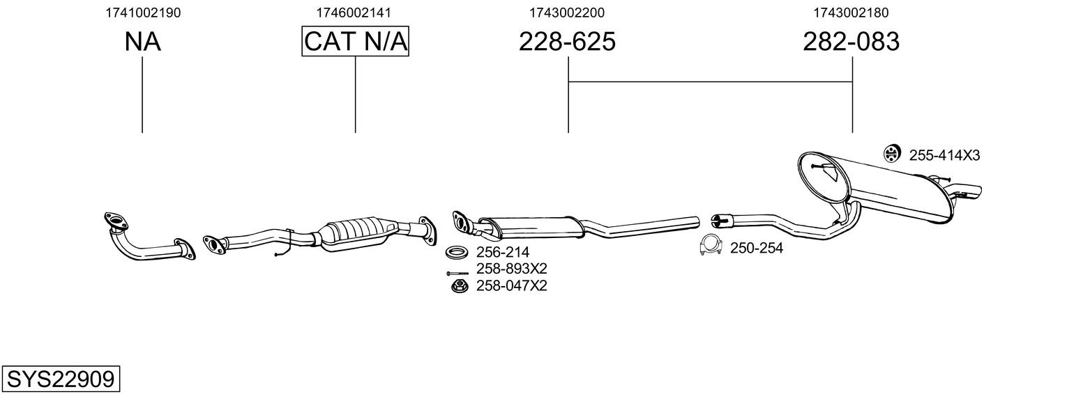 BOSAL SYS22909