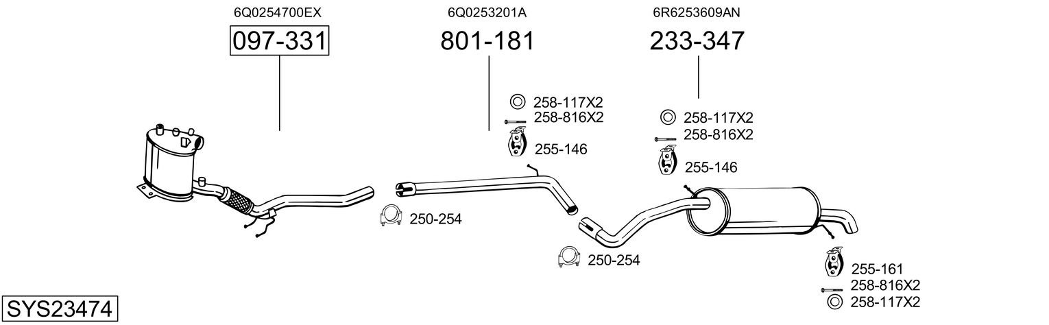 BOSAL SYS23474