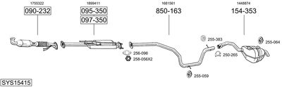 BOSAL SYS15415 BOSAL SYS15415
