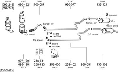 BOSAL SYS00883