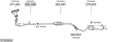 BOSAL SYS05634 BOSAL SYS05634
