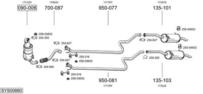 BOSAL SYS00880