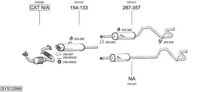 BOSAL SYS12996 BOSAL SYS12996