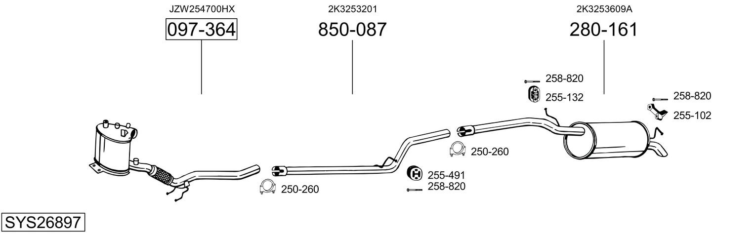 BOSAL SYS26897