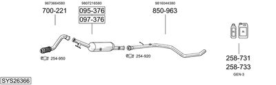 BOSAL SYS26366