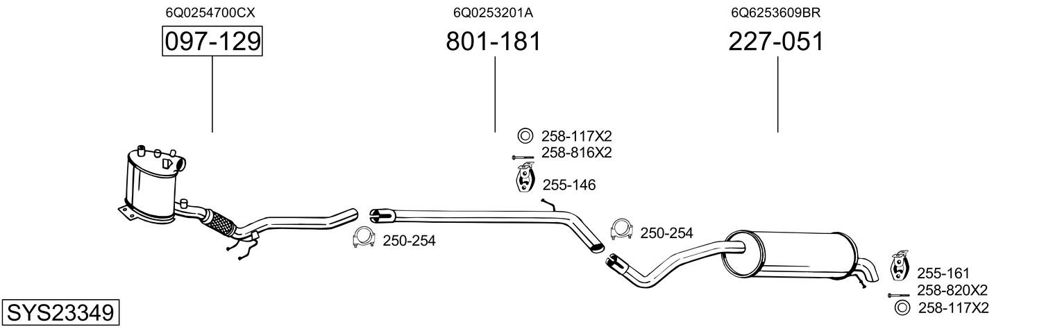 BOSAL SYS23349