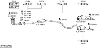 BOSAL SYS15731