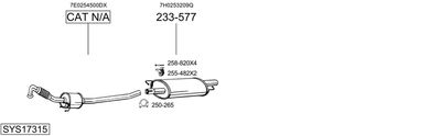 BOSAL SYS17315