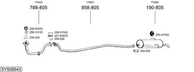 BOSAL SYS08543