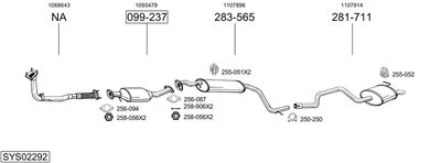 BOSAL SYS02292 BOSAL SYS02292