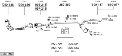 BOSAL SYS01163