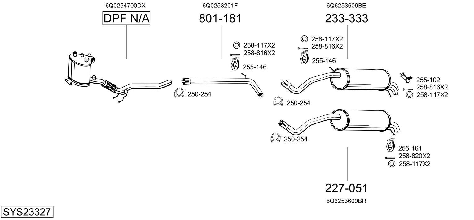 BOSAL SYS23327