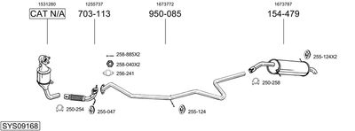 BOSAL SYS09168 BOSAL SYS09168