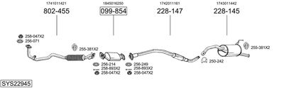 BOSAL SYS22945