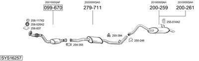 BOSAL SYS16257 BOSAL SYS16257