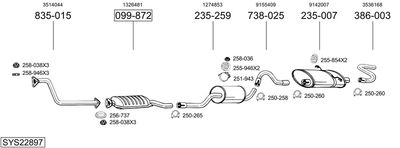BOSAL SYS22897