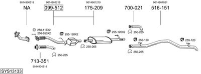 BOSAL SYS13133