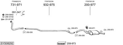BOSAL SYS08292