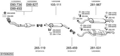 BOSAL SYS06255