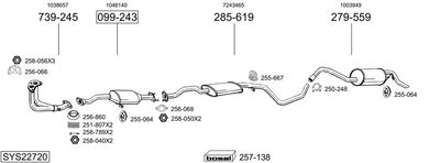 BOSAL SYS22720 BOSAL SYS22720