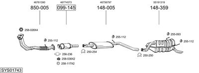 BOSAL SYS01743 BOSAL SYS01743