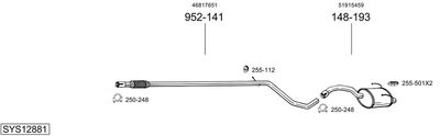 BOSAL SYS12881 BOSAL SYS12881