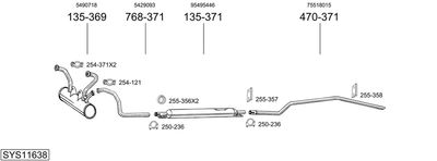 BOSAL SYS11638