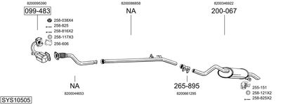 BOSAL SYS10505 BOSAL SYS10505