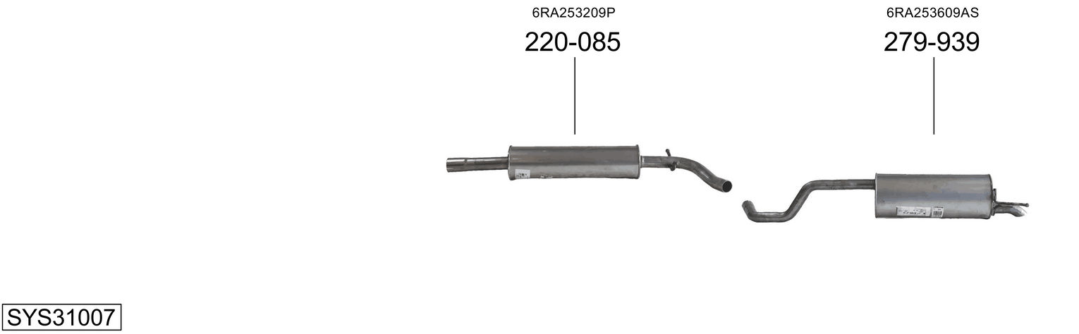 BOSAL SYS31007 BOSAL SYS31007