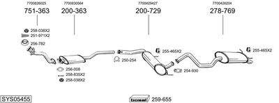 BOSAL SYS05455 BOSAL SYS05455