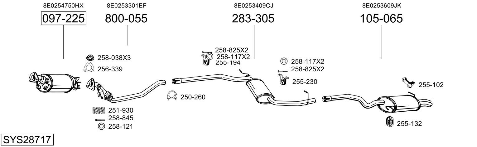 BOSAL SYS28717