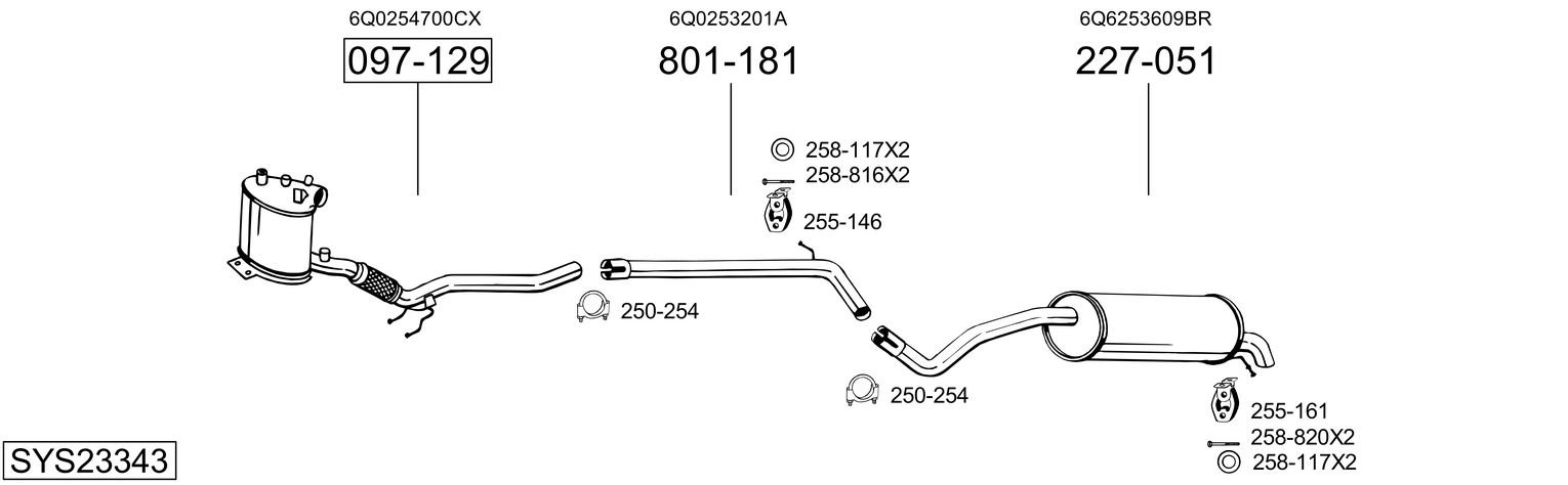 BOSAL SYS23343