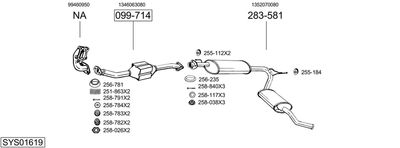 BOSAL SYS01619 BOSAL SYS01619
