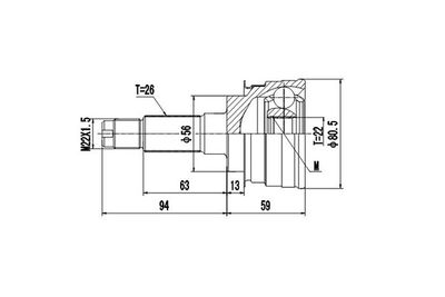 DYNAMATRIX DCV834055