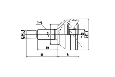 DYNAMATRIX DCV818010